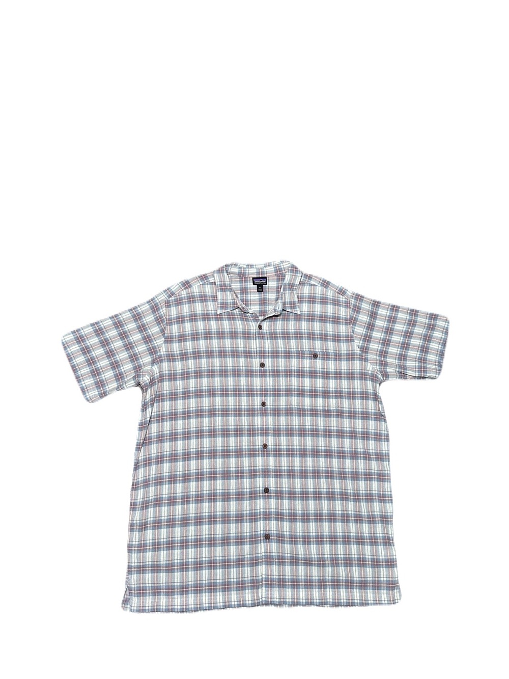 Patagonia Men's A/C Shirt XL Short Sleeve Organic Cotton Button Plaid  STY52921